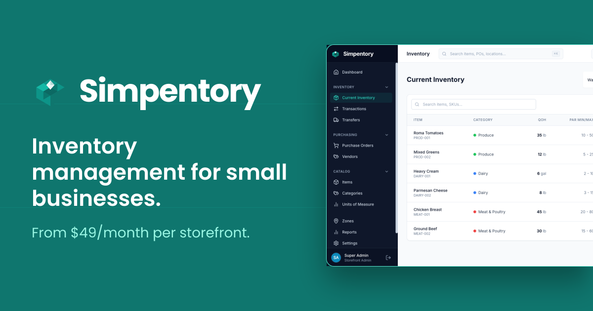 Simpentory - Product Image