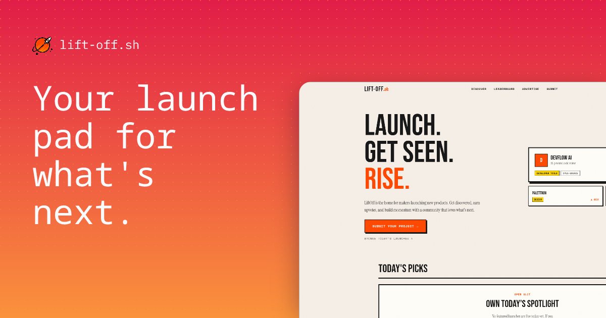LiftOff - Product Image