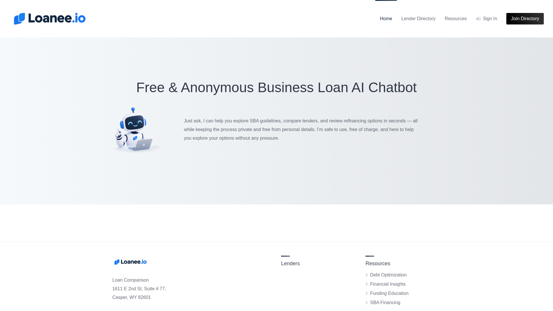 Business Loan AI Chatbot - Product Image