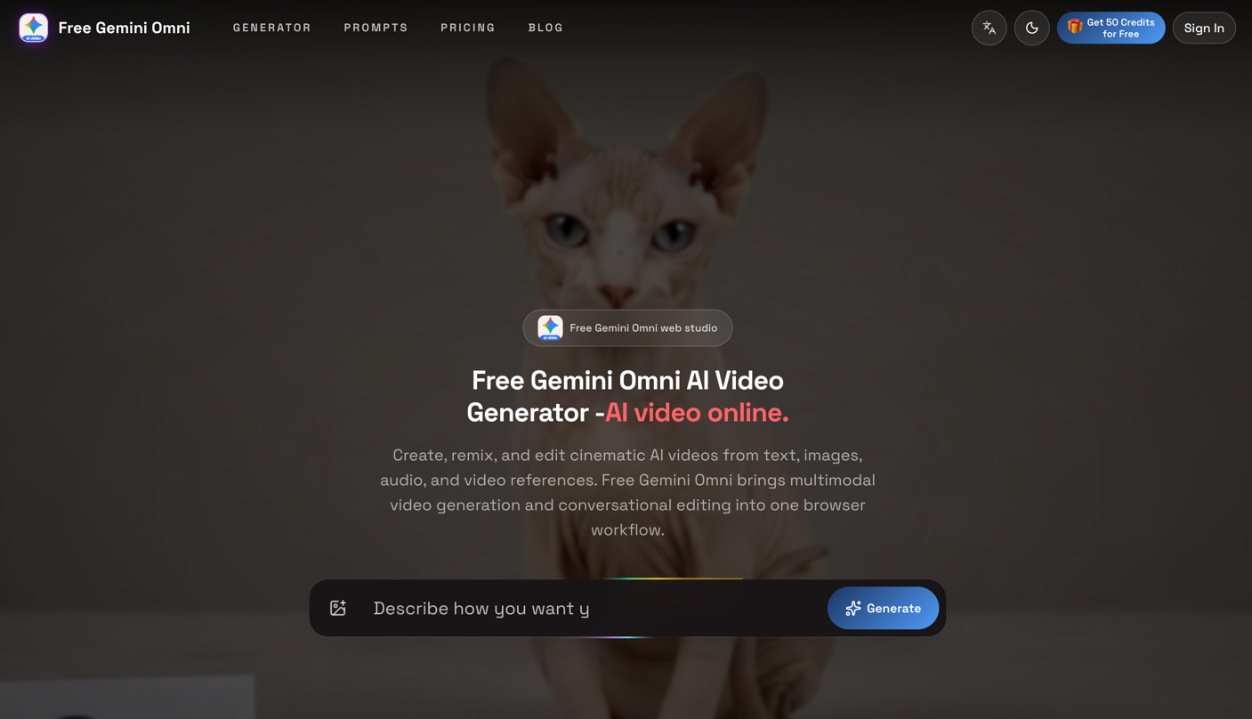 Free Gemini Omni Logo