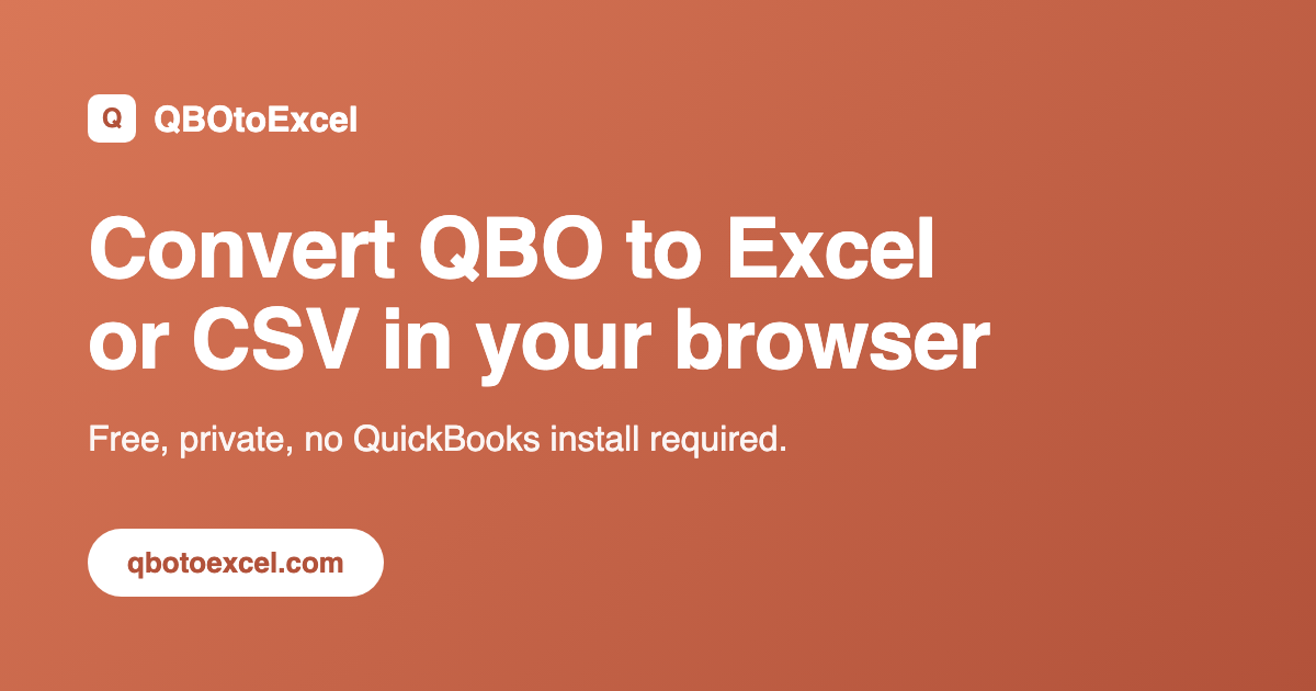 QBOtoExcel - Product Image