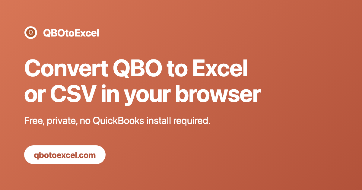 QBOtoExcel - Product Image