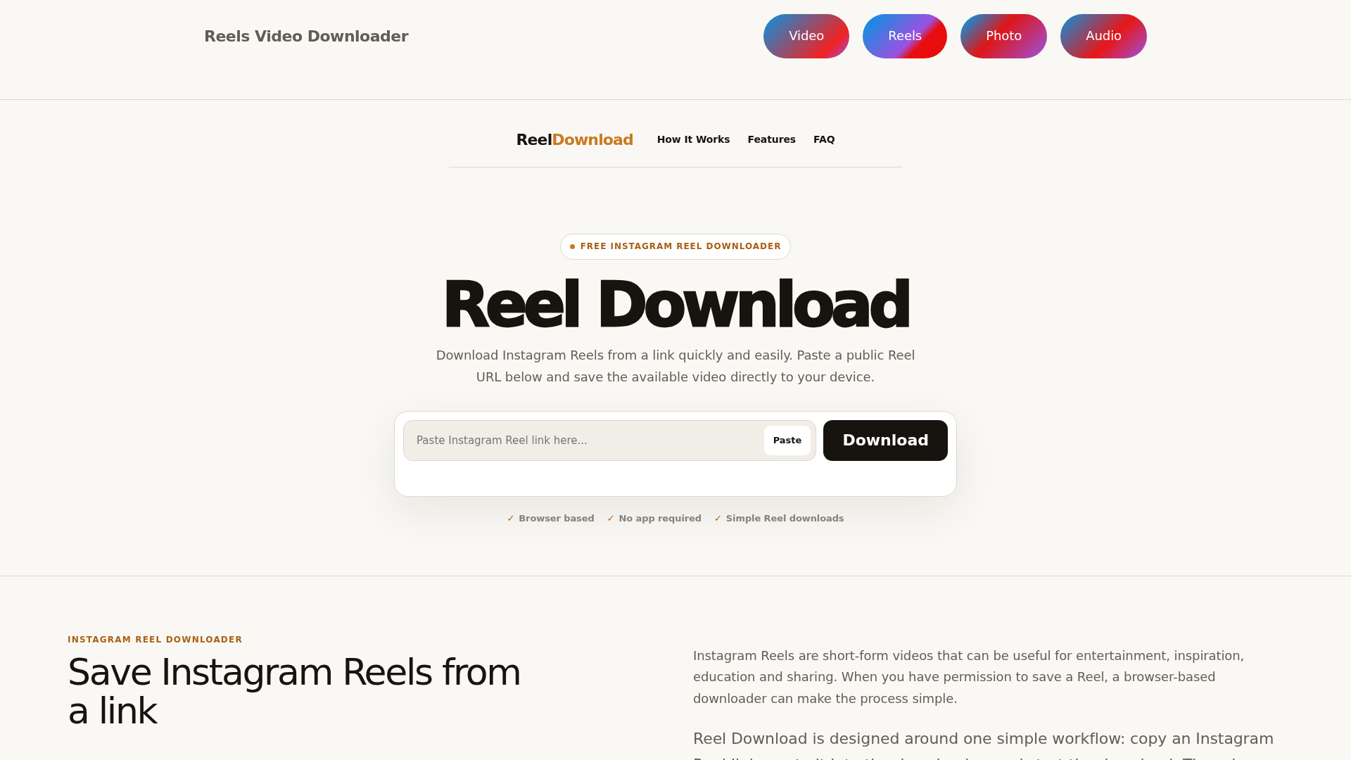 Reel Download - Product Image