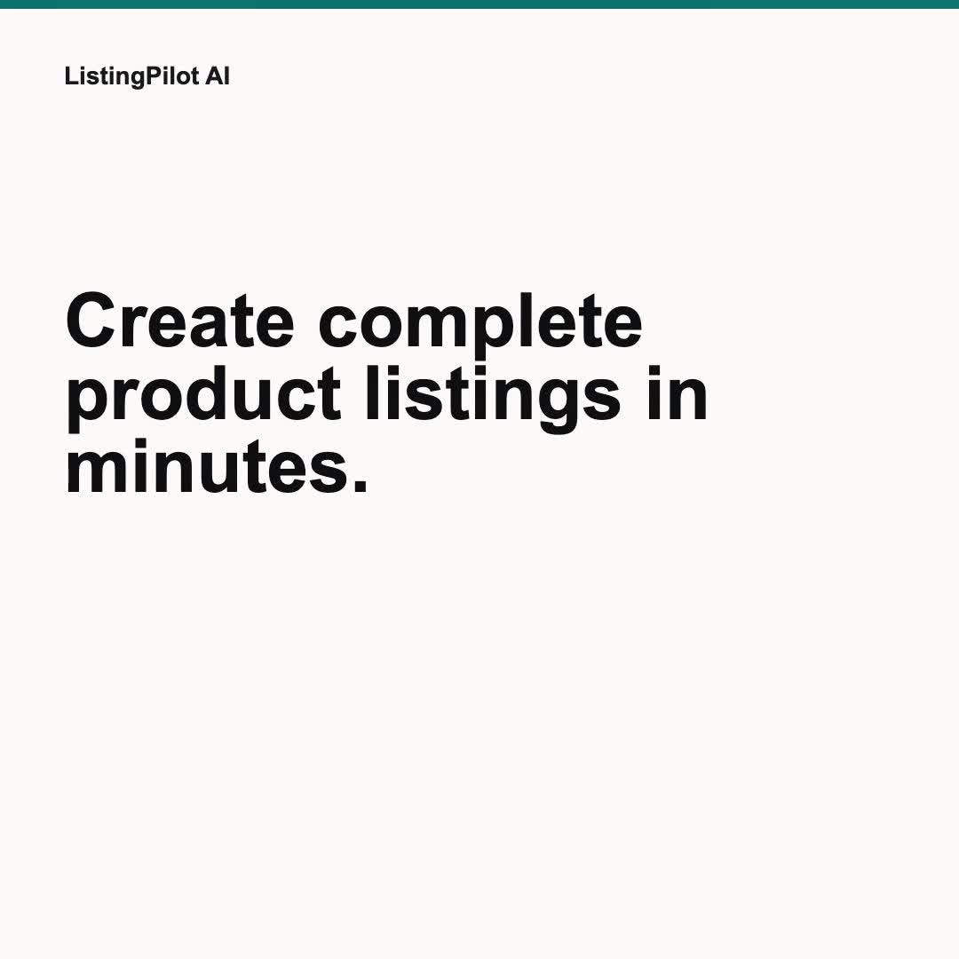 ListingPilot AI - Product Image