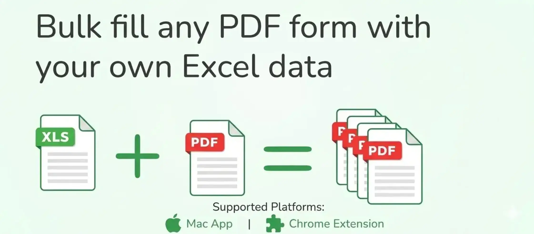 Batch Fill PDF Forms From Excel - Product Image