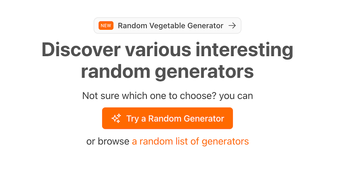 Get Random Generator - Product Image