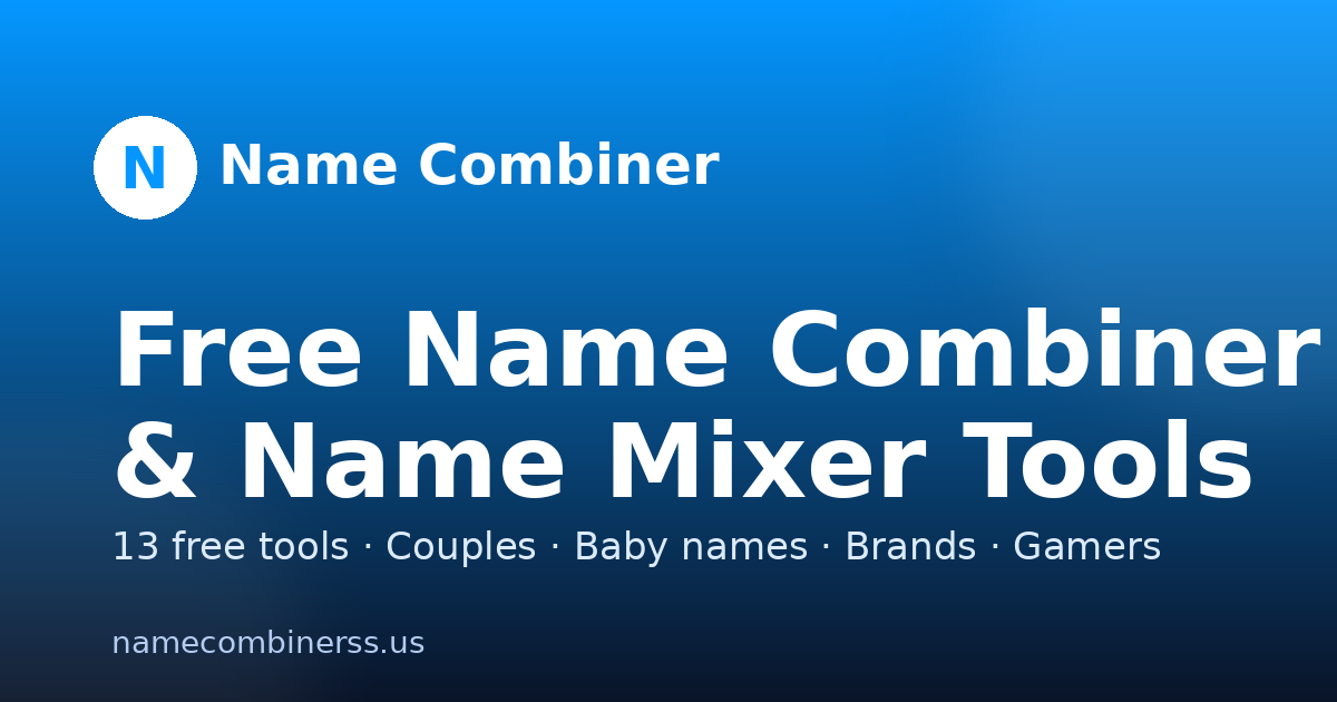 NameCombiner - Product Image