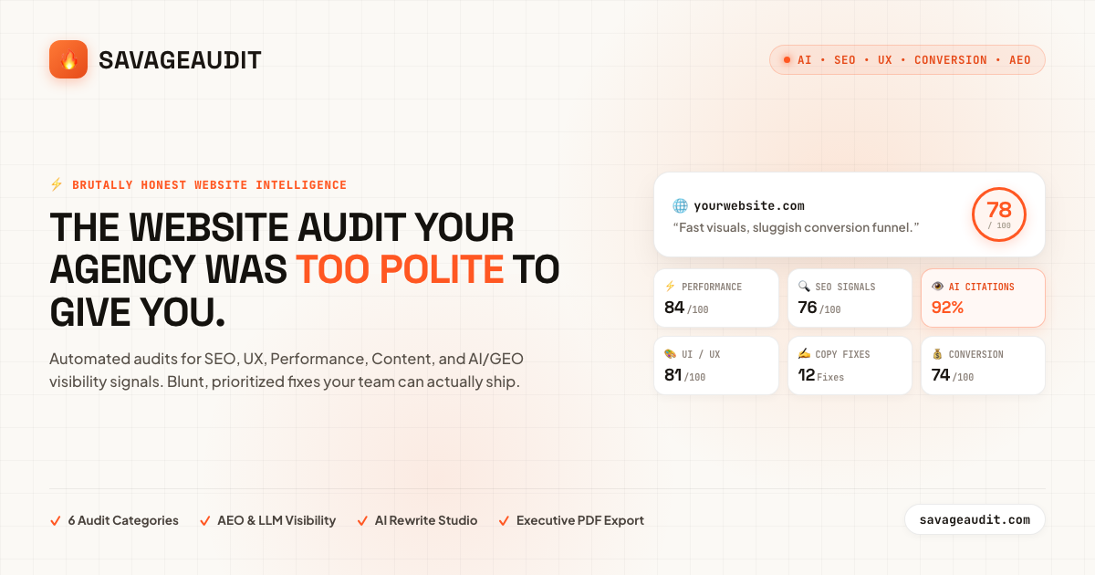 SavageAudit - Product Image
