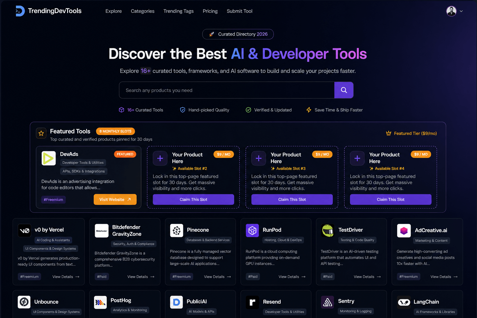TrendingDevTools - Product Image