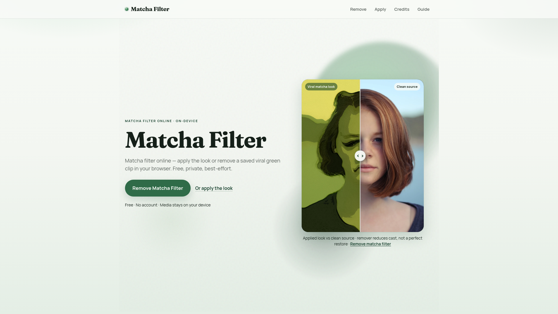Matcha Filter - Product Image