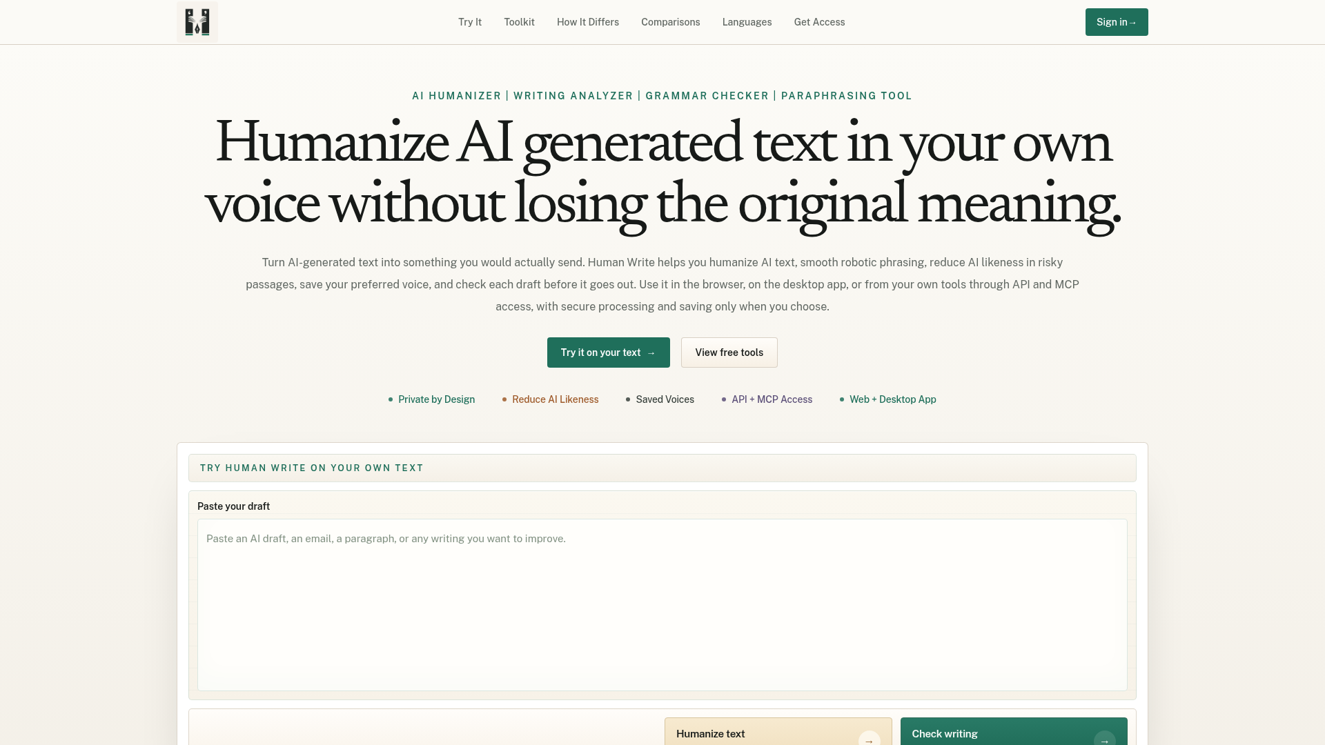 Human Write - Product Image