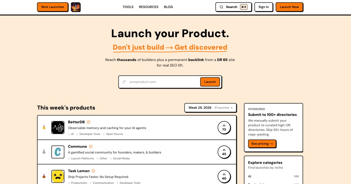 Nick Launches - Product Image