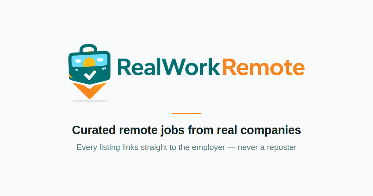 RealWorkRemote - Product Image
