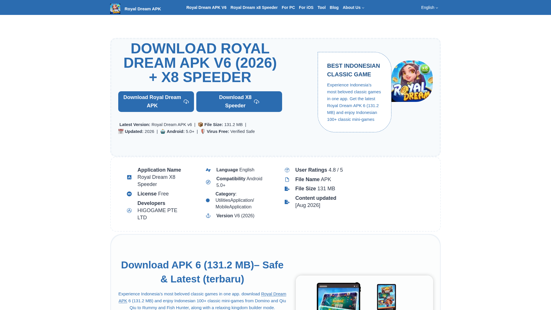 Royal Dream APK - Product Image
