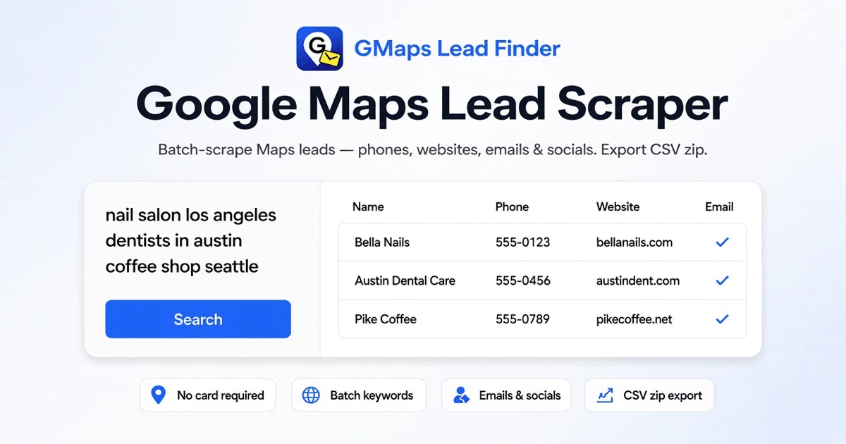 Google Maps Scraper - Product Image