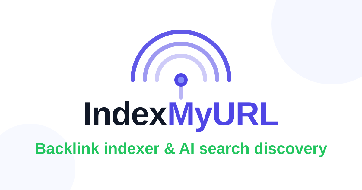 IndexMyURL - Product Image