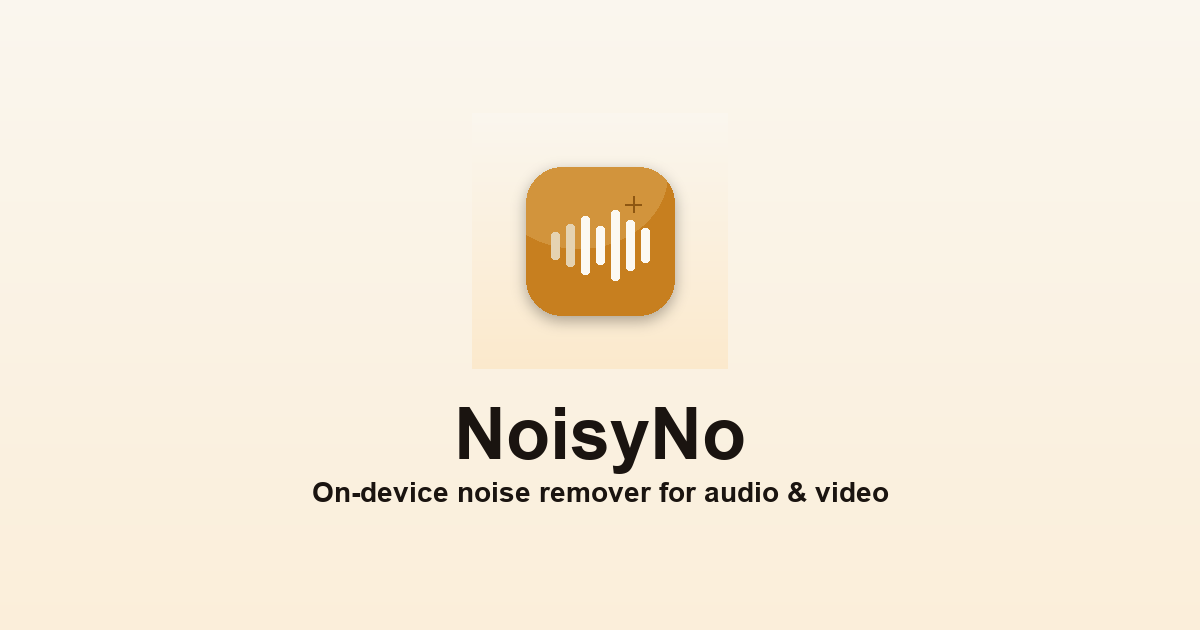 NoisyNo - Product Image