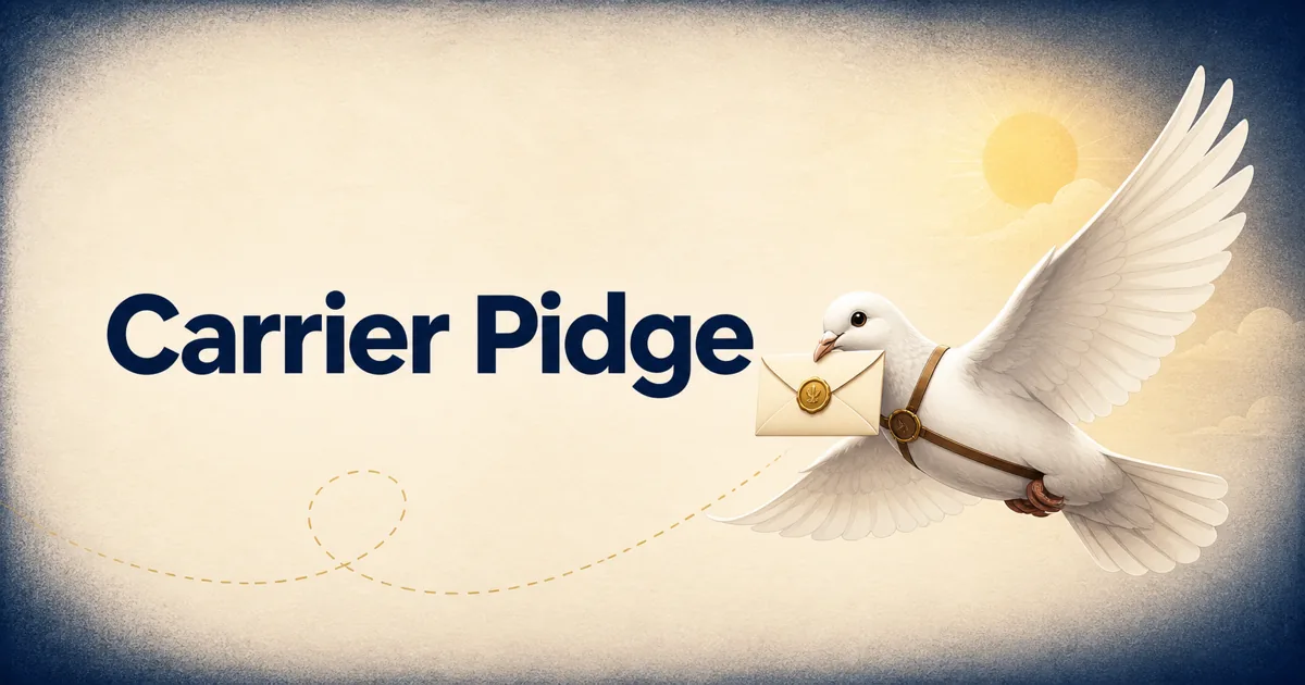 Carrier Pidge - Product Image