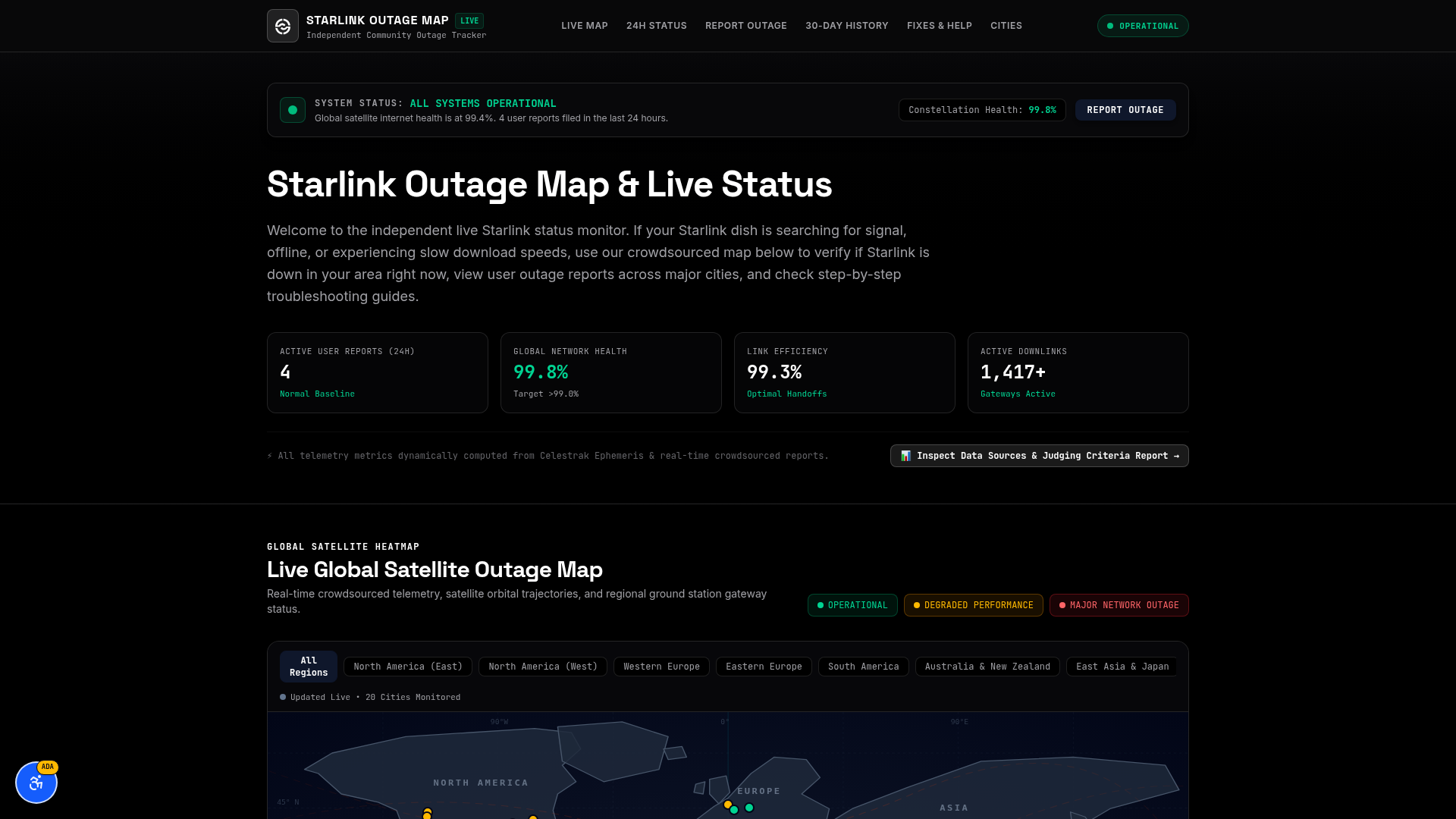 Starlink Outage Map logo
