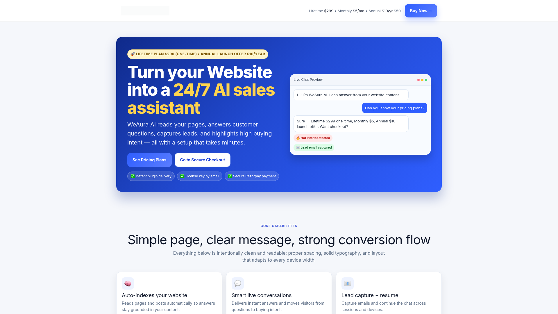 WeAura AI - Product Image