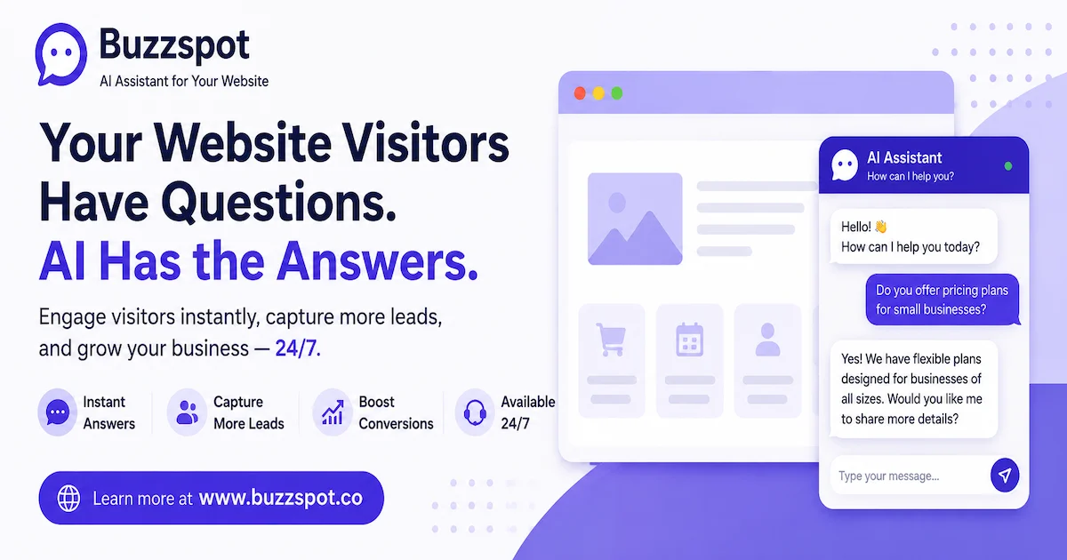 Buzzspot AI Website Assistant - Product Image