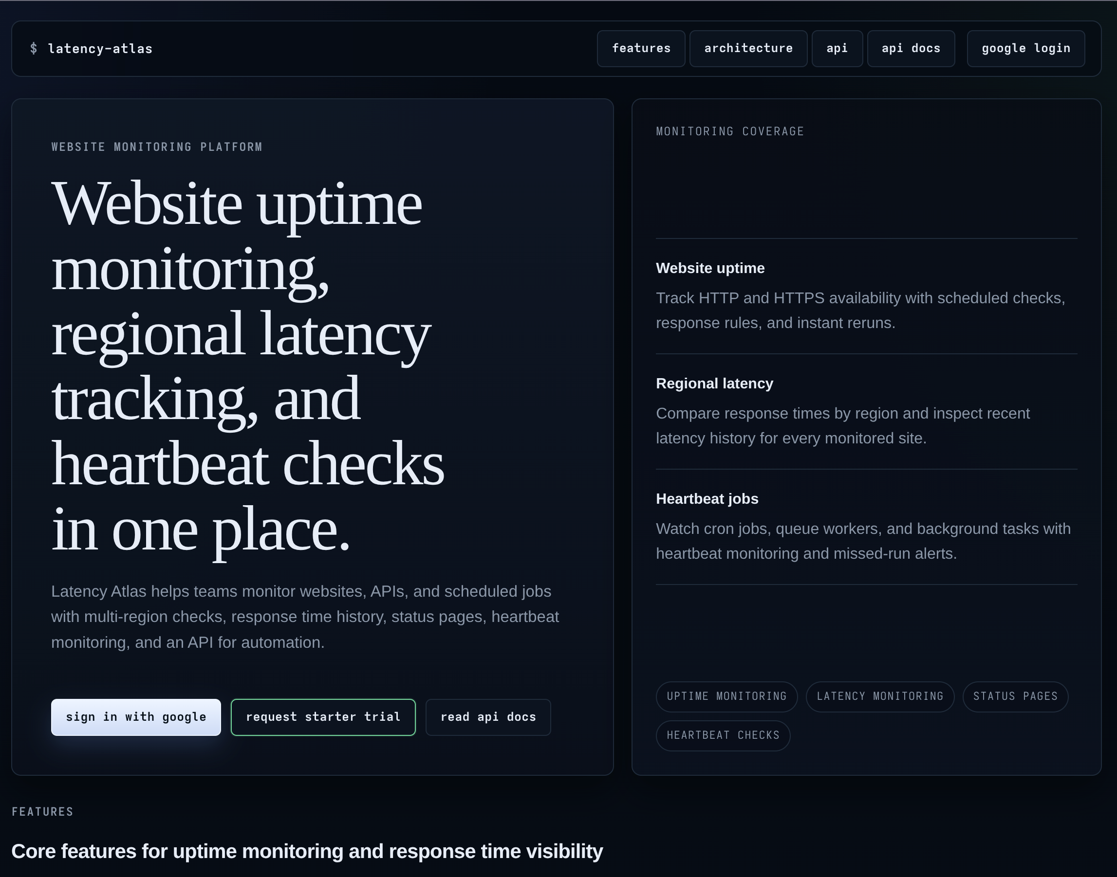 Latency Atlas - Product Image