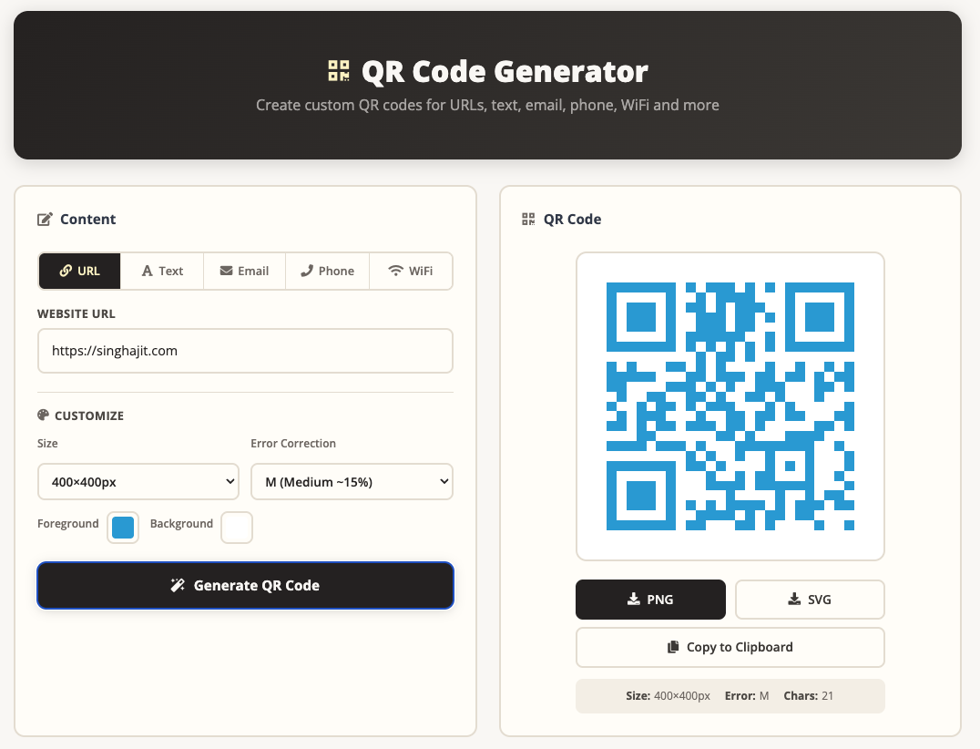 Free QR Code Generator logo