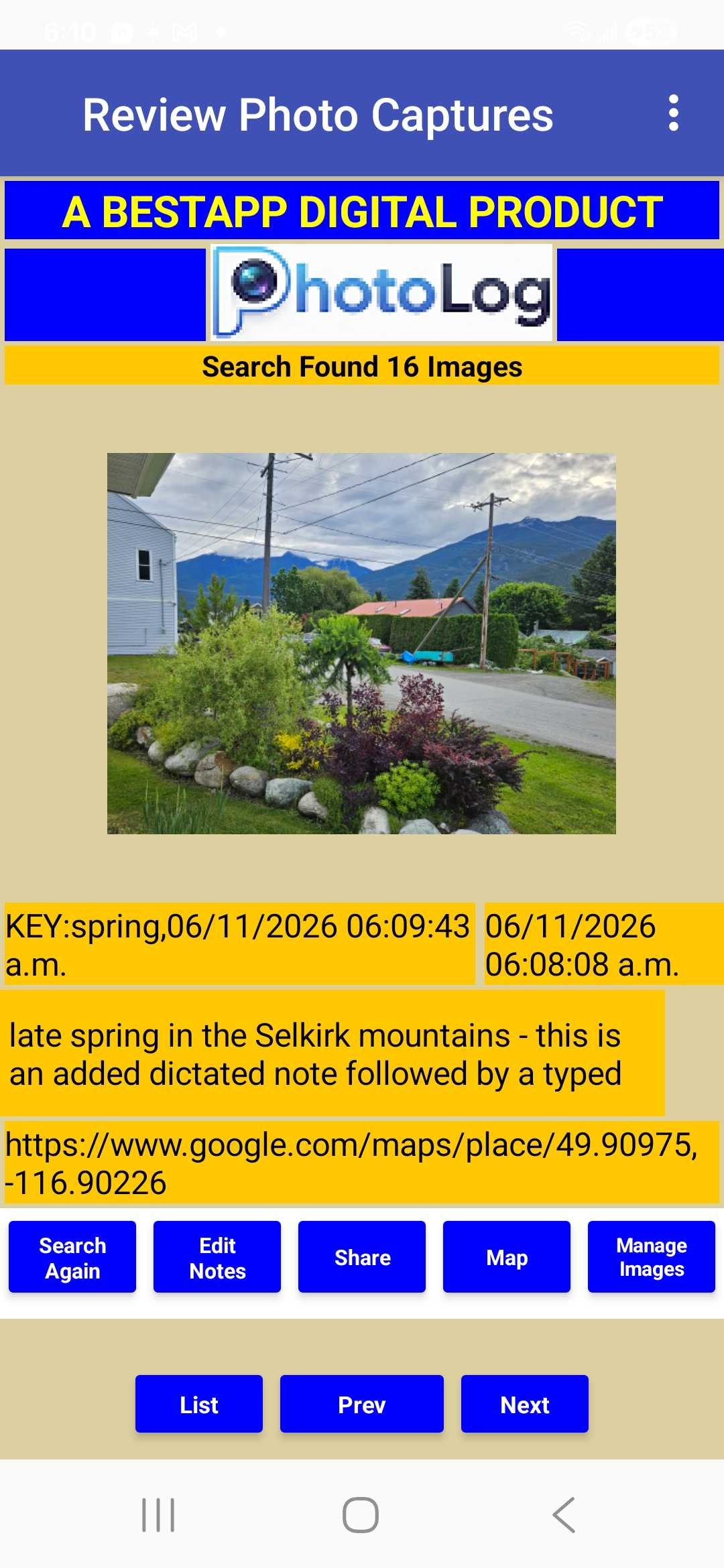 PhotoLog - Product Image