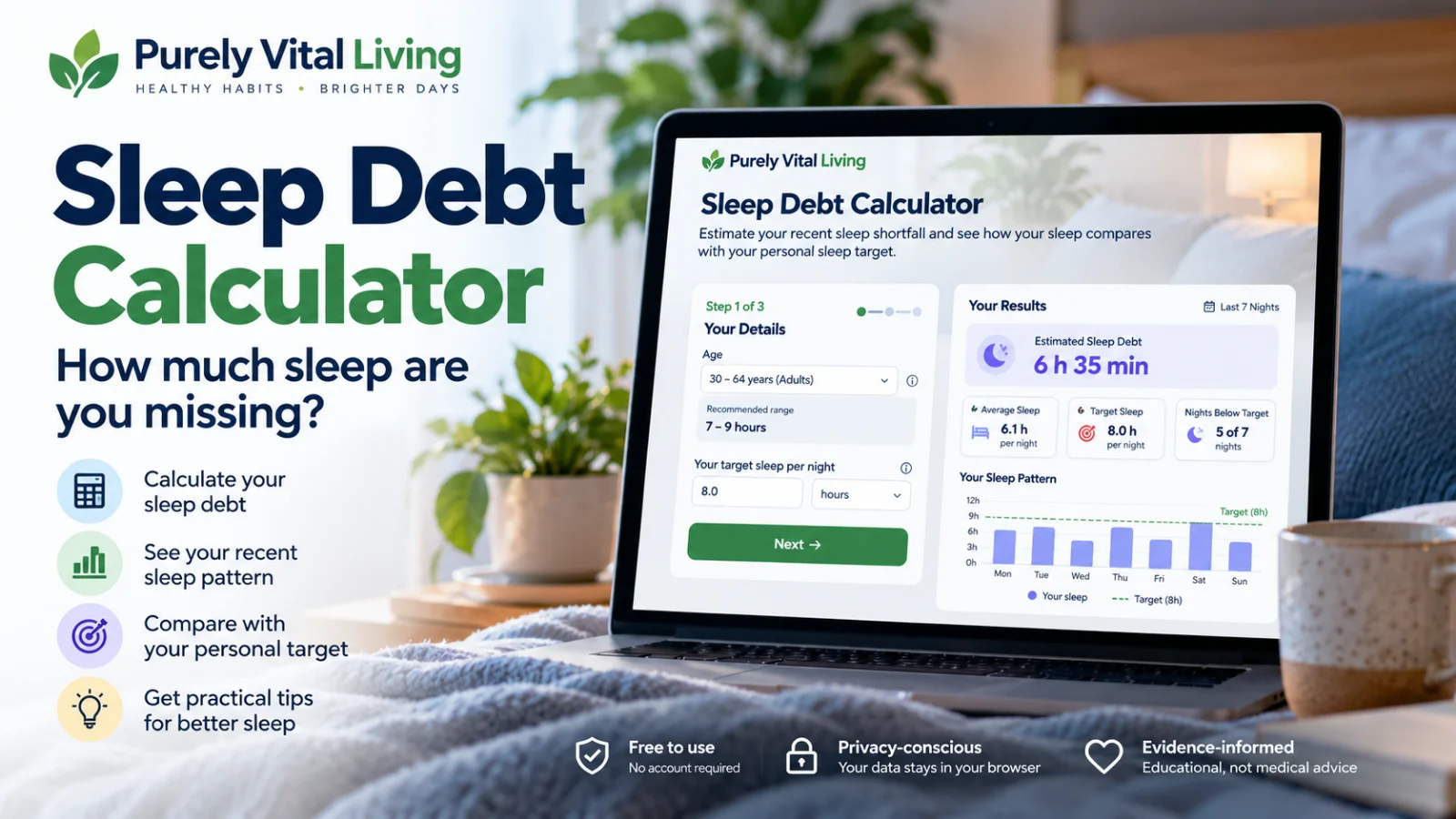 PVL Sleep Debt Calculator - Product Image