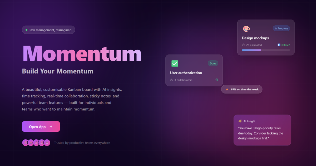 Momentum Tasking - Product Image