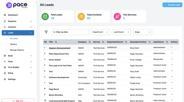 Pace CRM - Product Image
