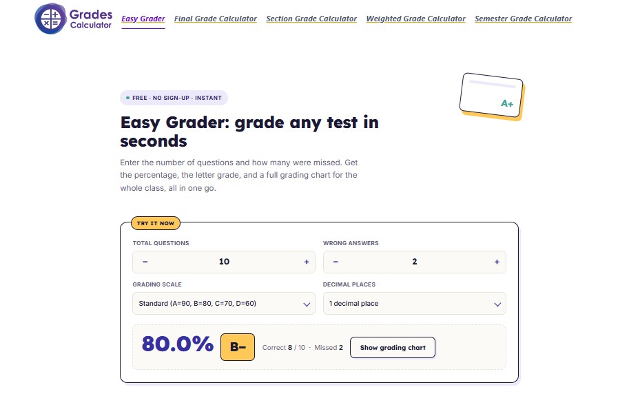 Easy Grader - Product Image