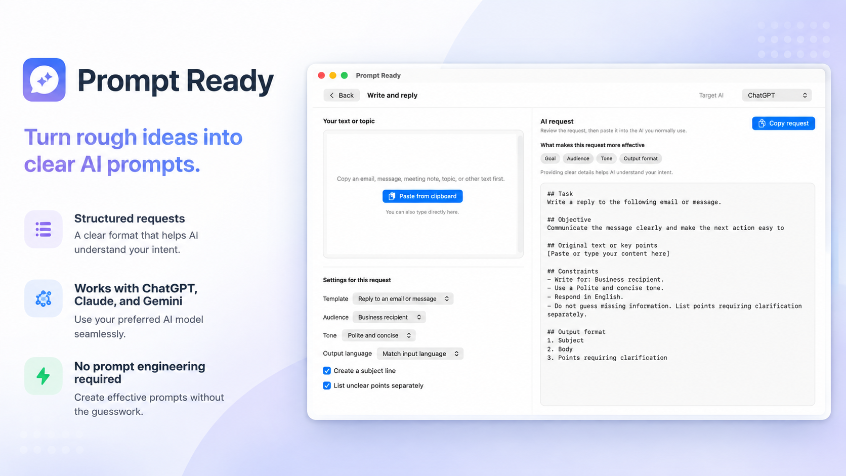 Prompt Ready - Product Image