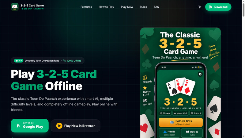 325 Card Game - Product Image
