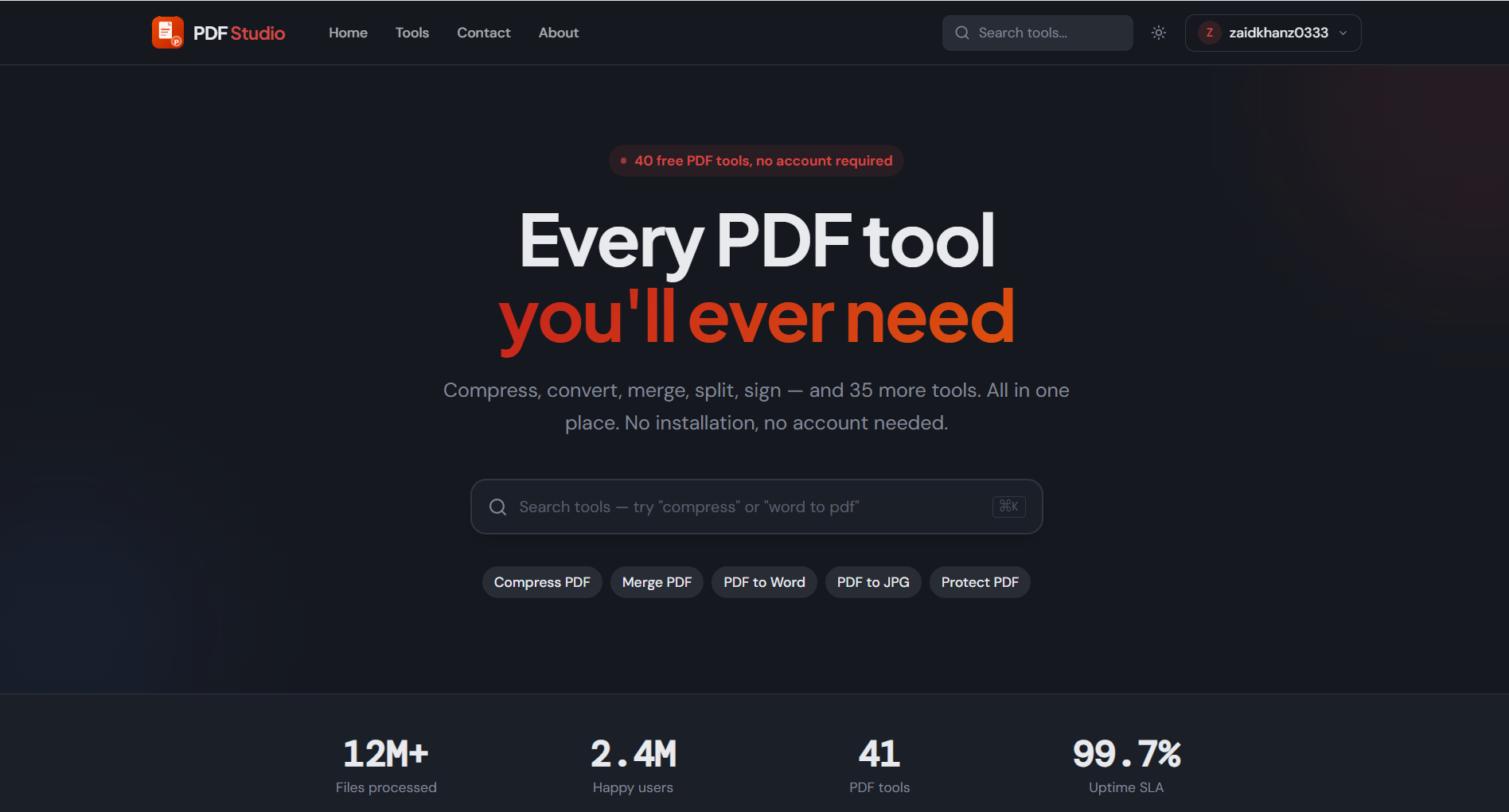 PDF Tools Online - Product Image