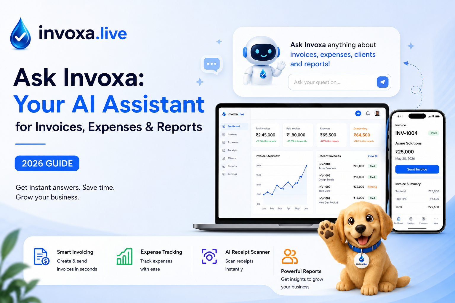 Invoxa — AI-powered invoicing & expense tracking - Product Image