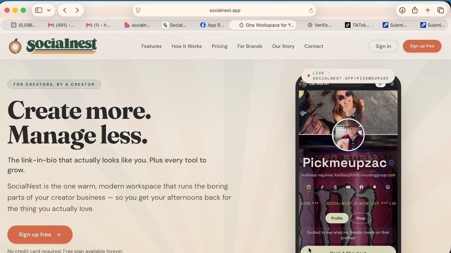 Socialnest.app - Product Image