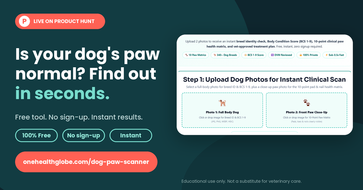 Dog Paw Scanner by One Health Globe - Product Image