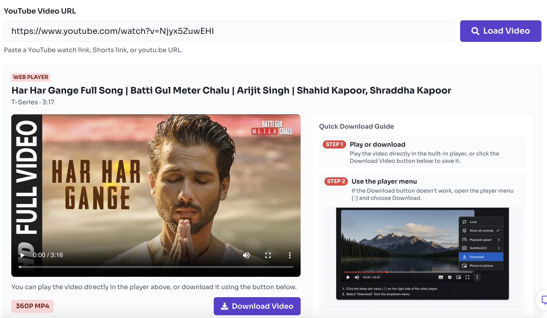 Free YouTube Video Downloader (MP4) - Product Image