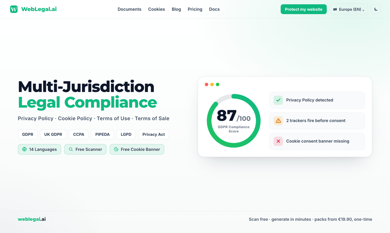 WebLegal.ai - Product Image