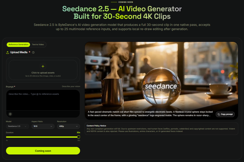Seedance 2.5 - Product Image