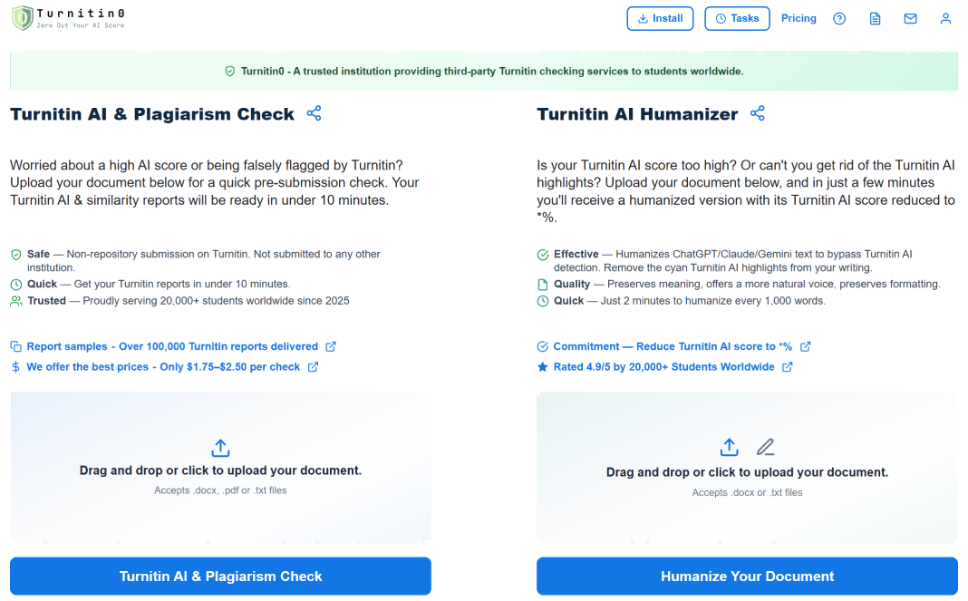 Turnitin0 - Turnitin AI Plagiarism Check & Humanizer - Product Image