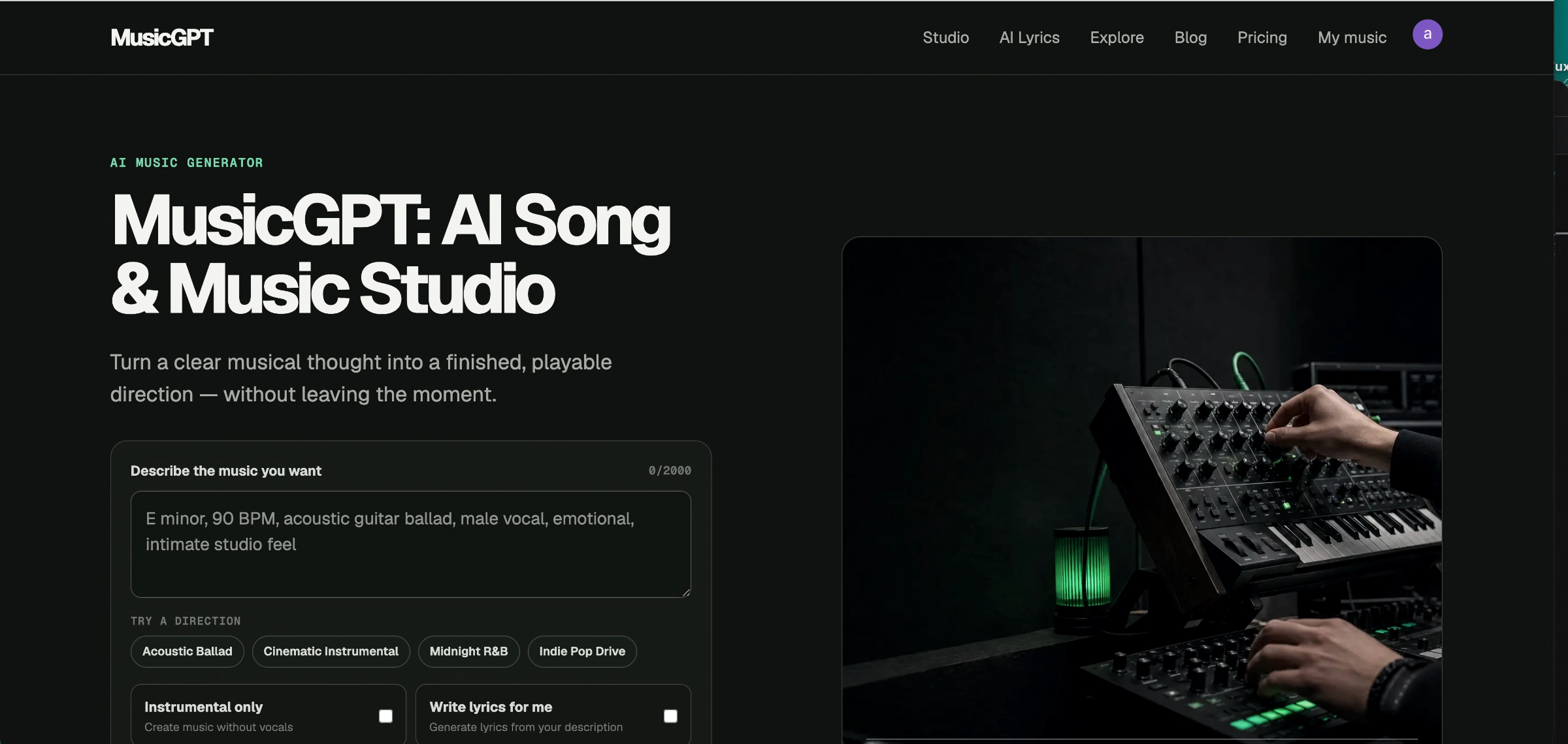 MusicGPT - Product Image