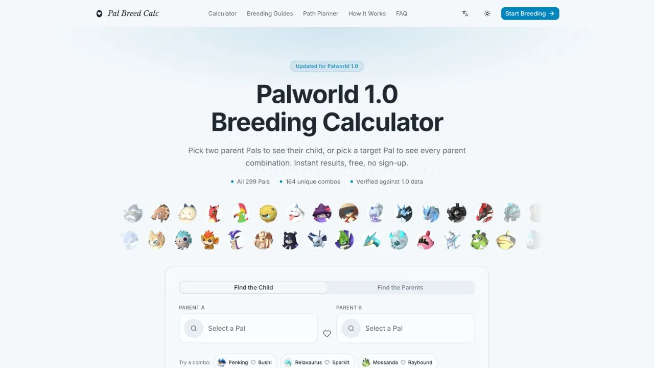 Pal Breed Calc logo