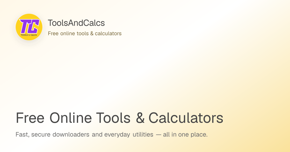 ToolsAndCalcs - Product Image