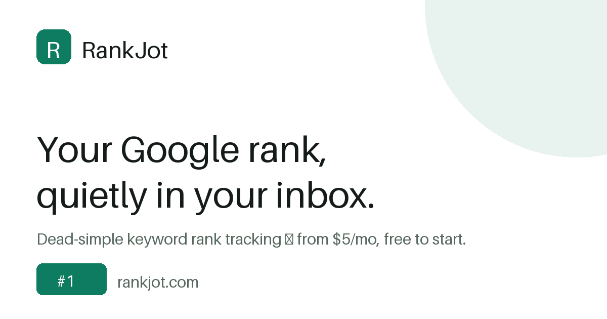 RankJot - Product Image